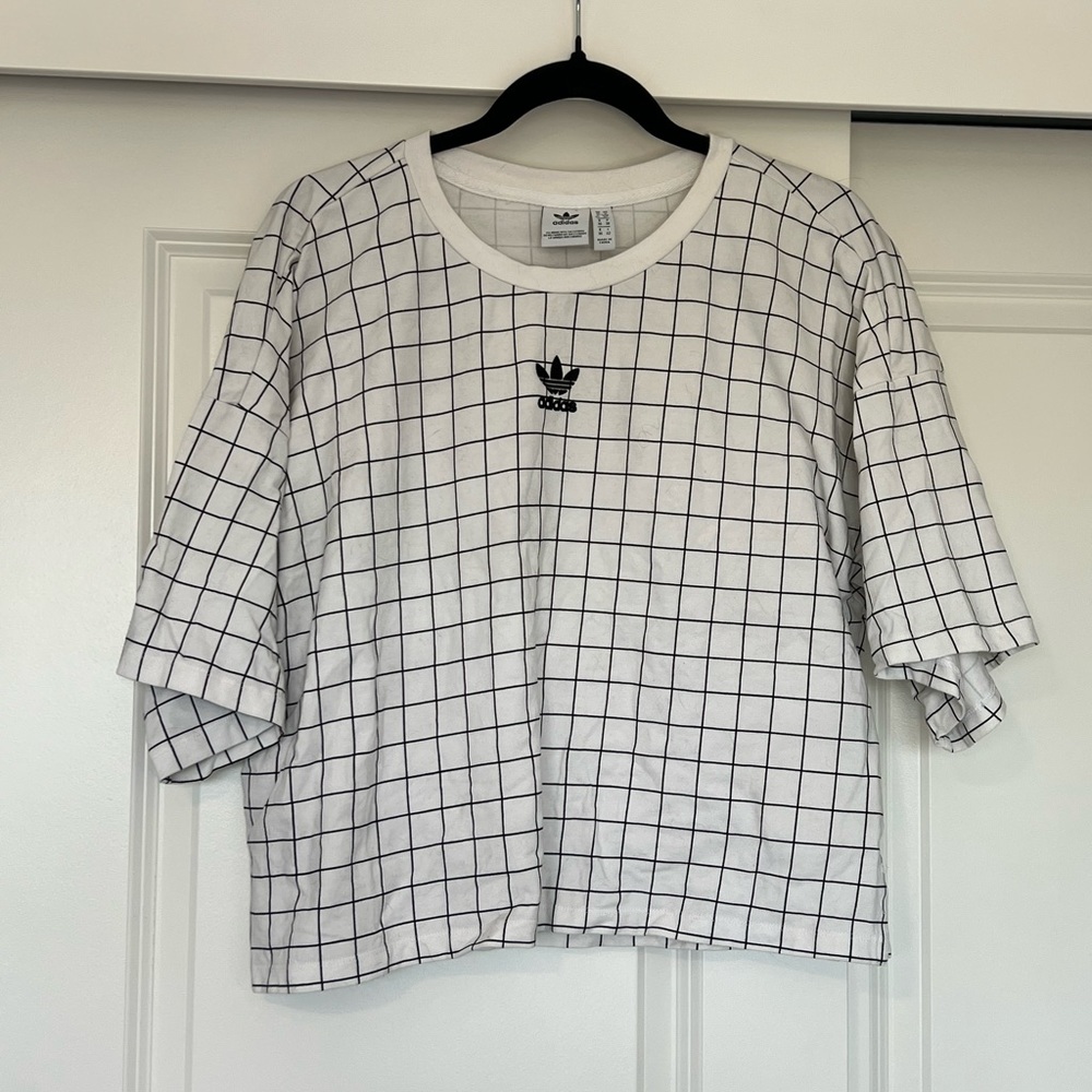Adidas Cropped Grid Tee